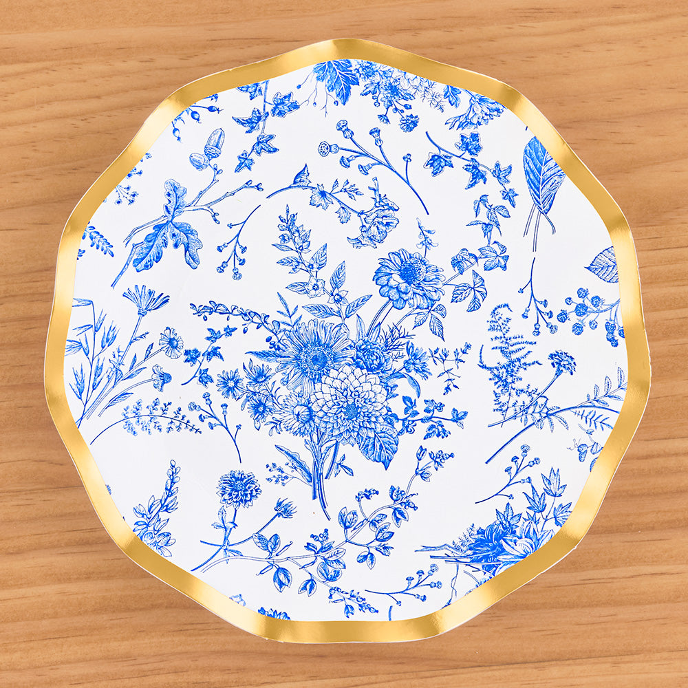 Sophistiplate Paper Plates and Napkins, Timeless Audubon Toile