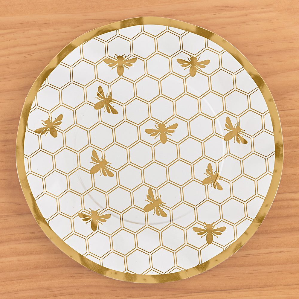 Sophistiplate Paper Plates and Napkins, Honeybee