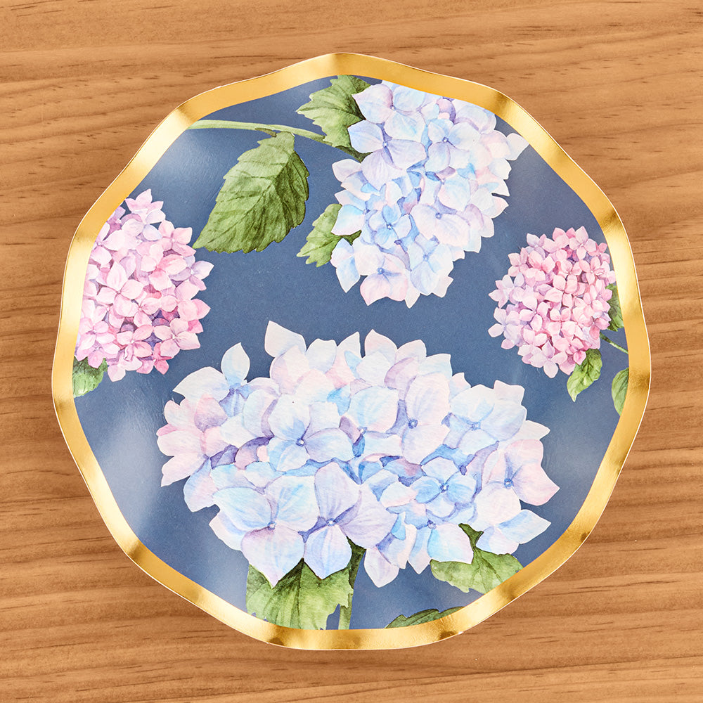 Sophistiplate Paper Plates and Napkins, Hydrangea