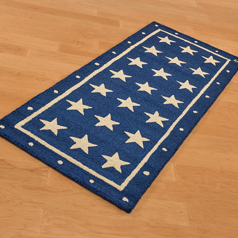 Chandler 4 Corners 30" x 6' Hooked Wool Runner, Star Spangled