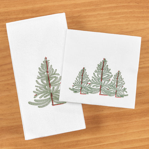 Vietri Papersoft Christmas Napkins, Lastra Evergreen