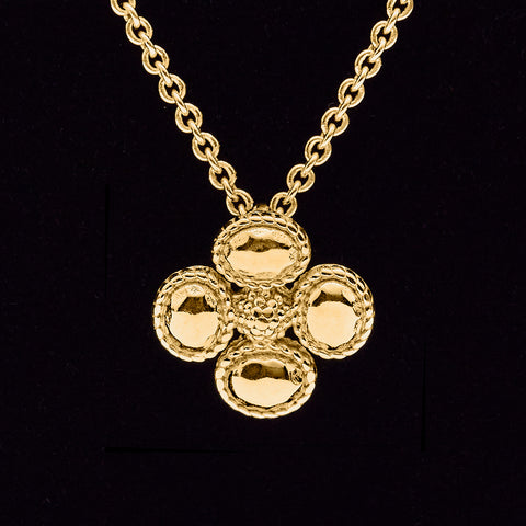 Capucine De Wulf Berry Clover Gold Slide Necklace