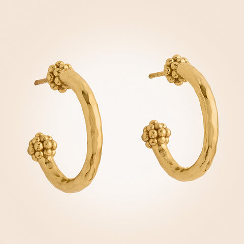 Capucine De Wulf Berry Slice Gold Hoop Earrings