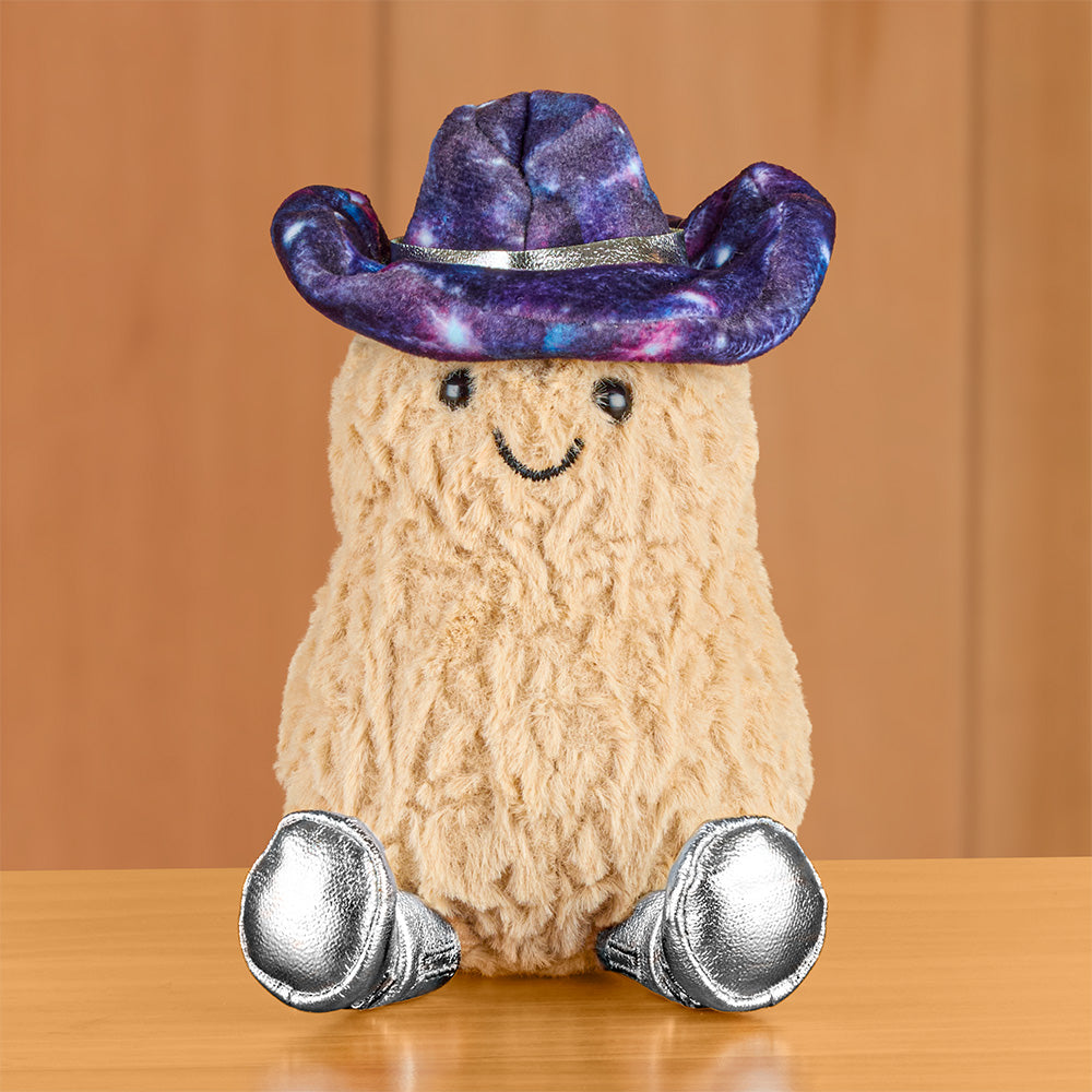 Jellycat Stuffed Animal Plush Toy, Amuseables Peanut in Space Rodeo Outfit
