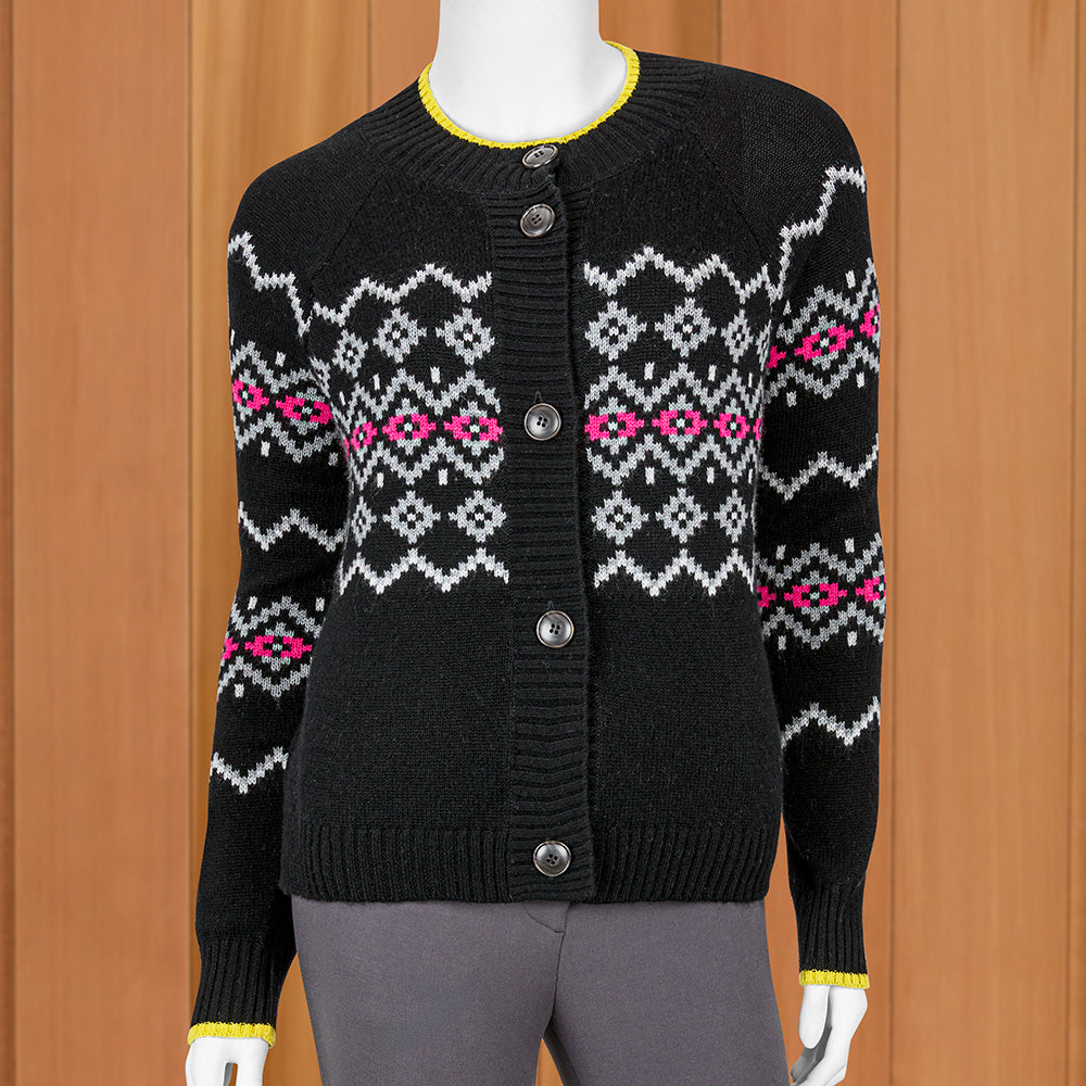 &Isla Fairisle Diamond Cardigan