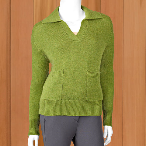 &Isla Two-Pocket Polo Sweater
