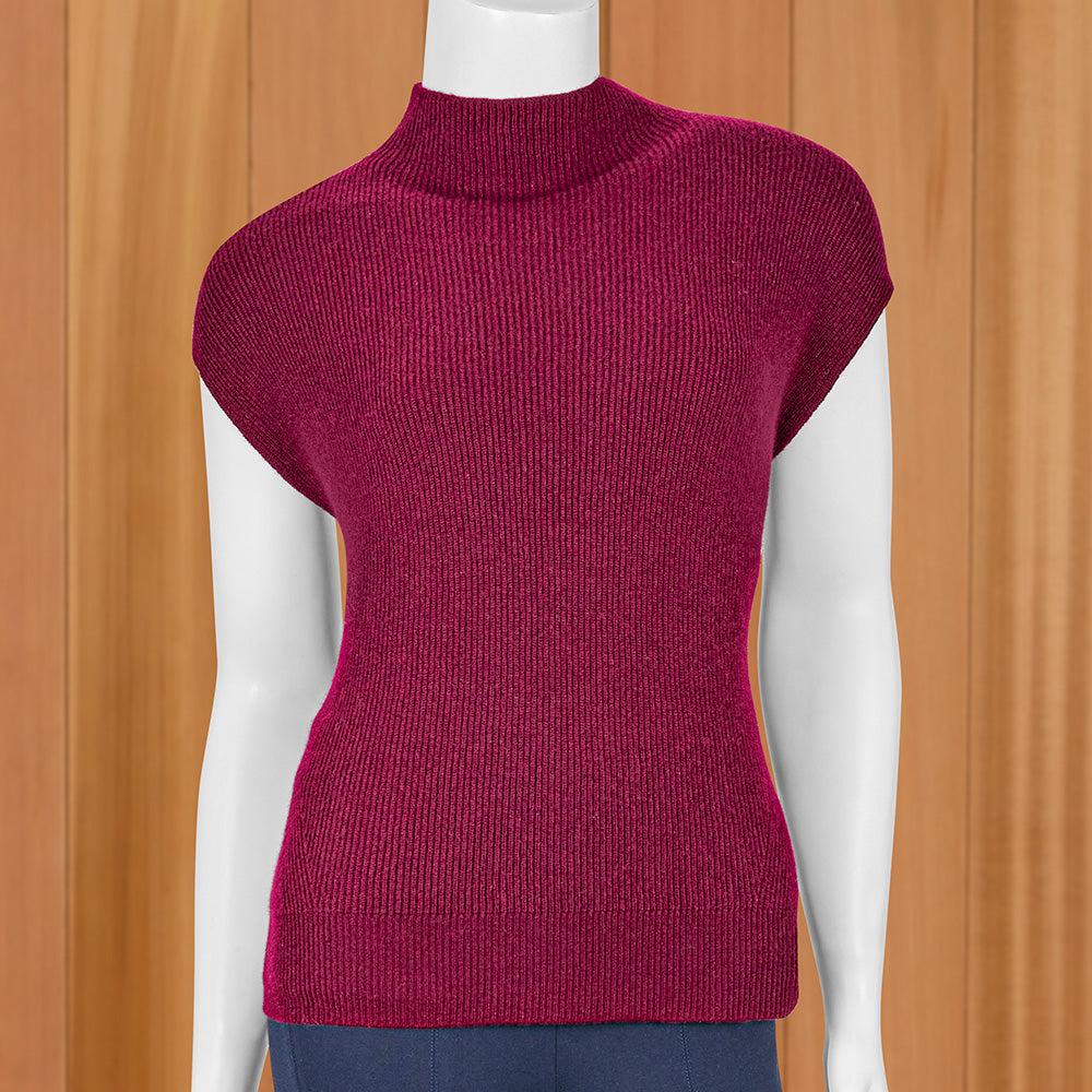 Kinross Cap Sleeve Funnel Sweater