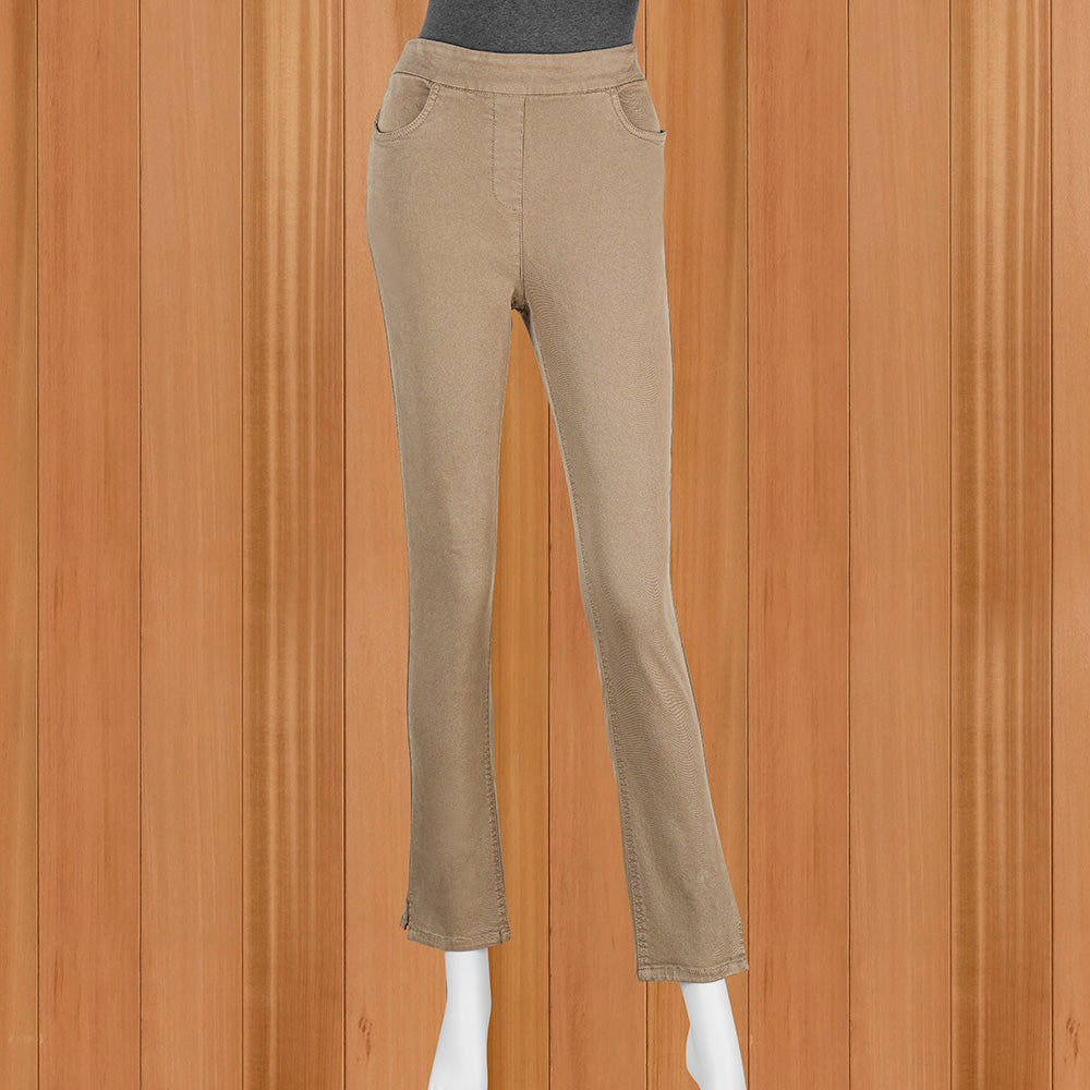 Renuar Luxe Pull-On Slim-Leg Pants