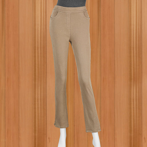 Renuar Luxe Pull-On Slim-Leg Pants