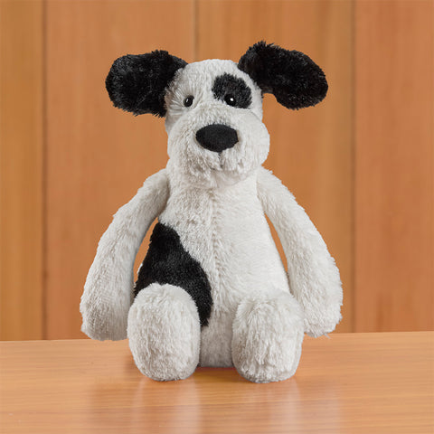Jellycat Stuffed Animal Plush Toy, Bashful Black & Cream Puppy