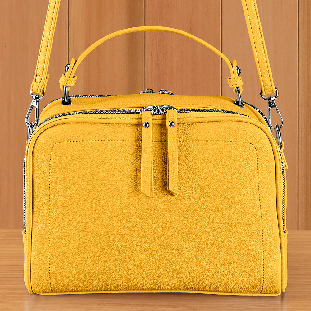 22 Tote Vegan Leather Convertible Satchel Crossbody Bag