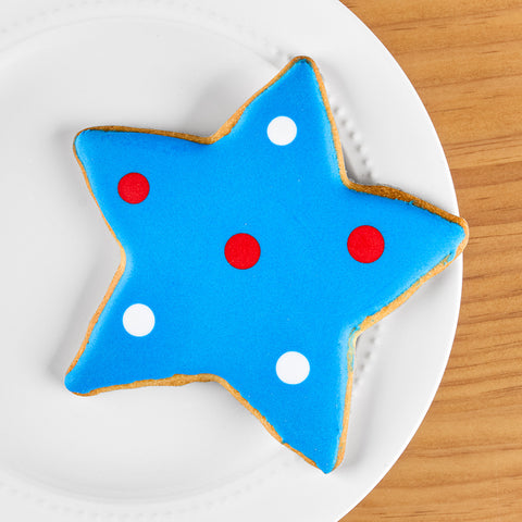 O' My Goodness! Frosted Butter Cookie, Patriotic Star
