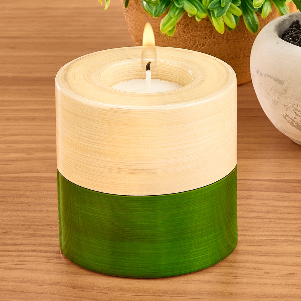 albert L. (punkt) Bamboo Tealight Holder