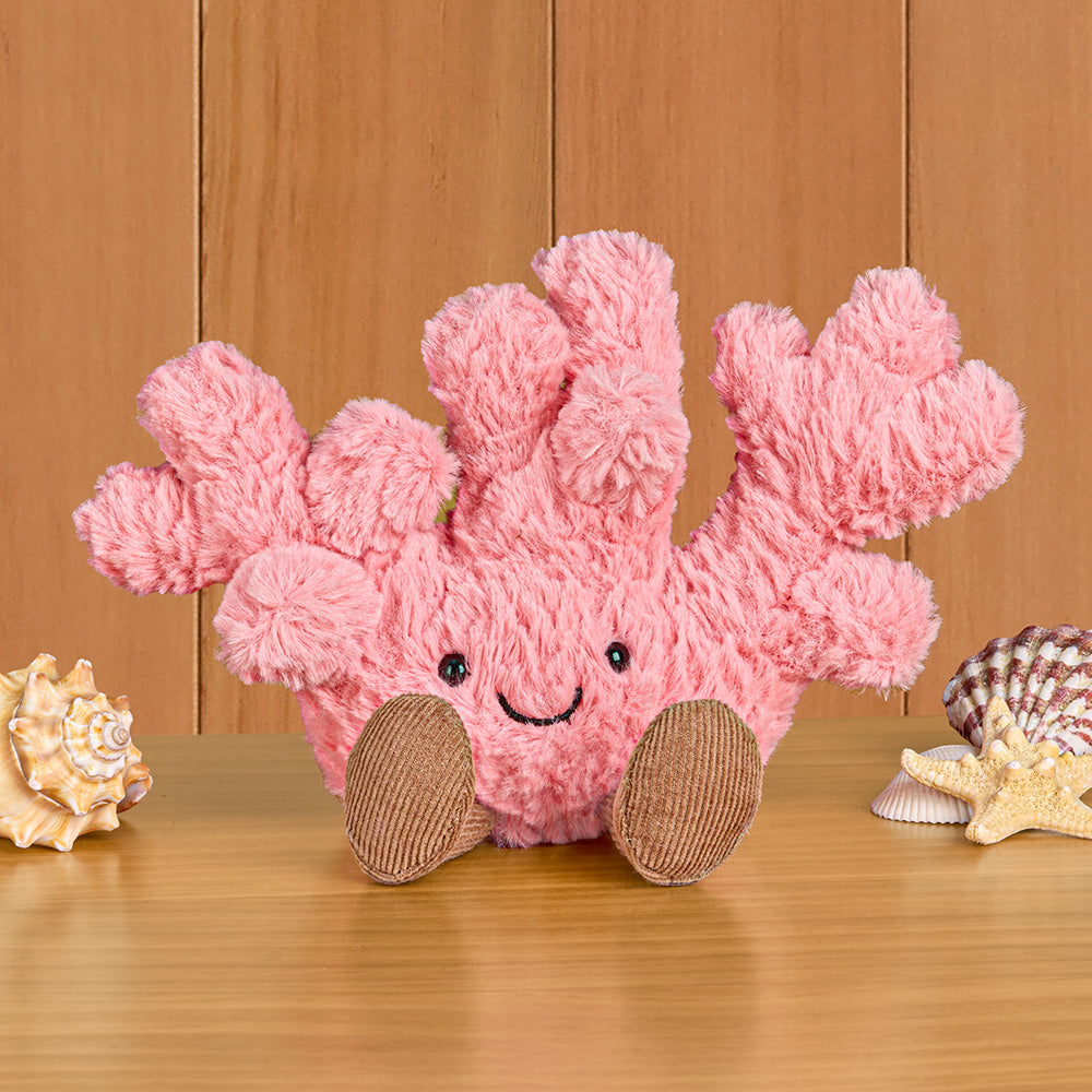 Jellycat Stuffed Animal Plush Toy, Amuseables Coral