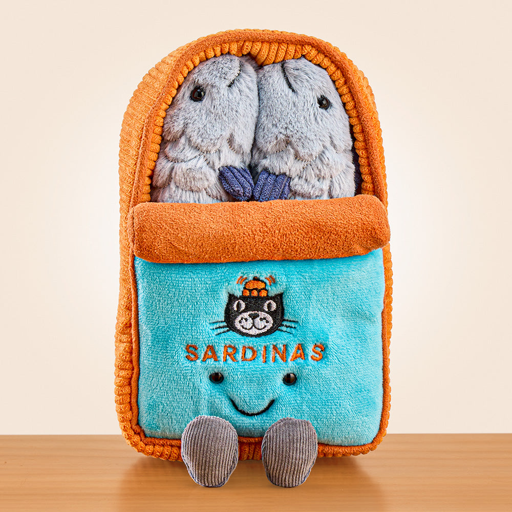 Jellycat Stuffed Animal Plush Toy, Amuseables Sardine Tin