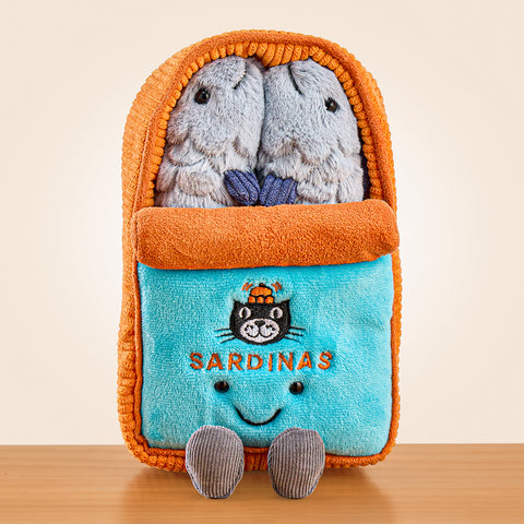 Jellycat Stuffed Animal Plush Toy, Amuseables Sardine Tin