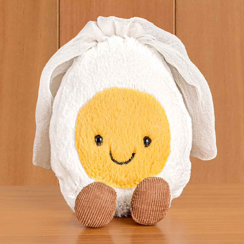 Jellycat Stuffed Animal Plush Toy, Amuseables Boiled Egg Bride and Groom