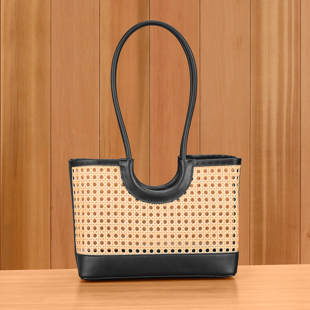 Shiraleah Lyra Open-Weave Cane Tote