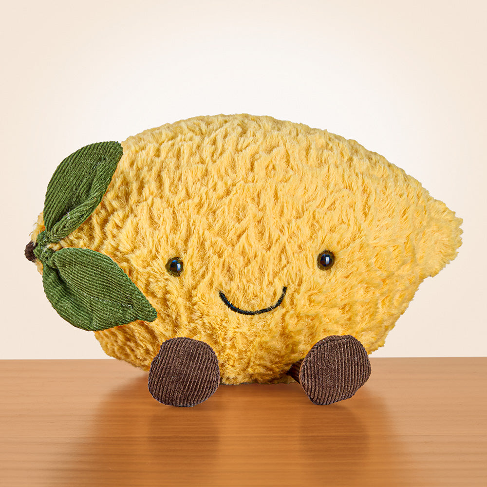 Jellycat Stuffed Animal Plush Toy, Amuseables Fruit Lemon