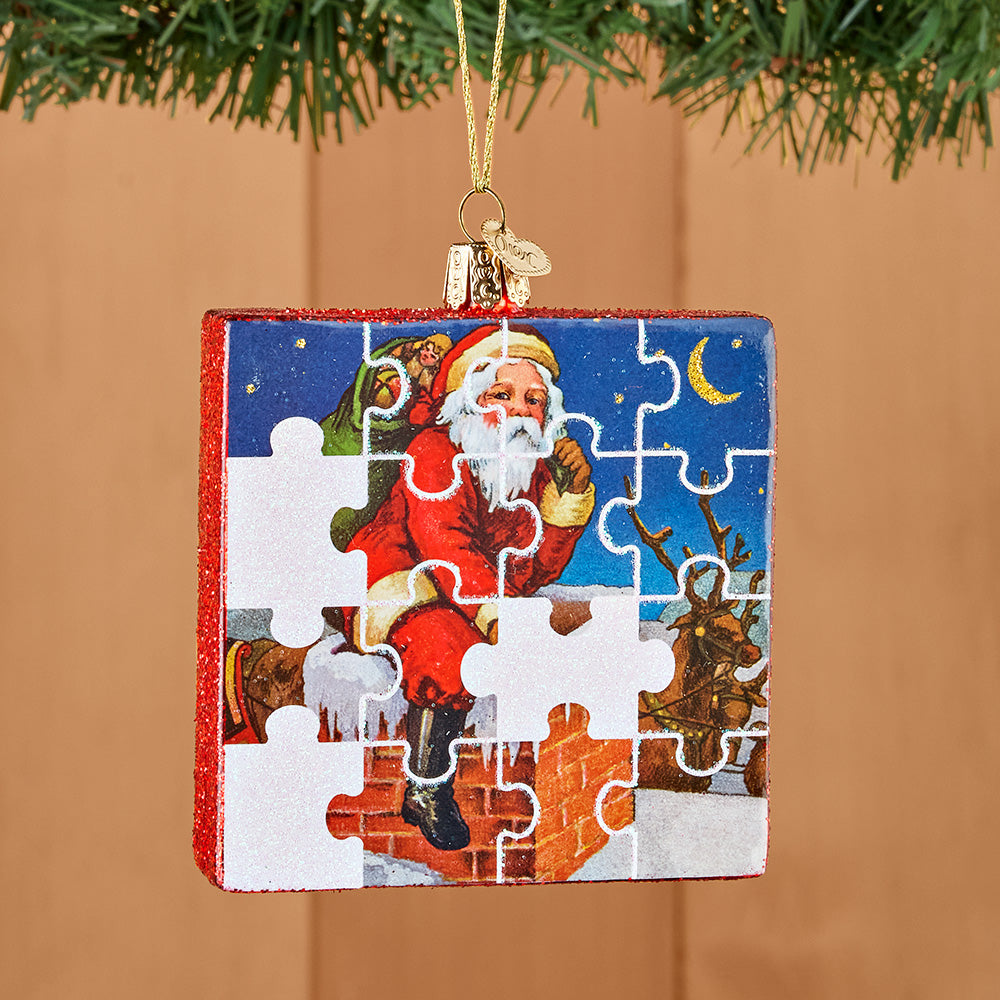 Old World Christmas Glass Ornament, Santa Jigsaw Puzzle