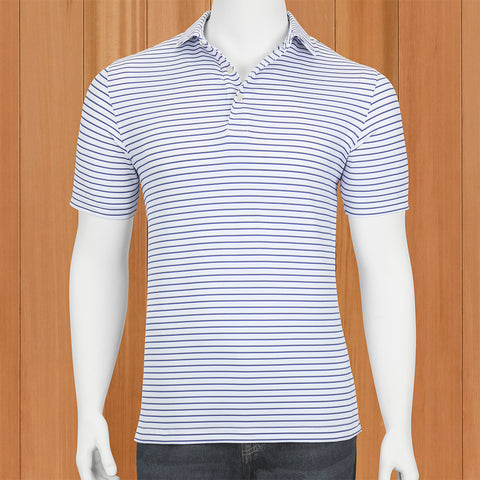 Bobby Jones Performance Jersey Polo, Pin Stripe