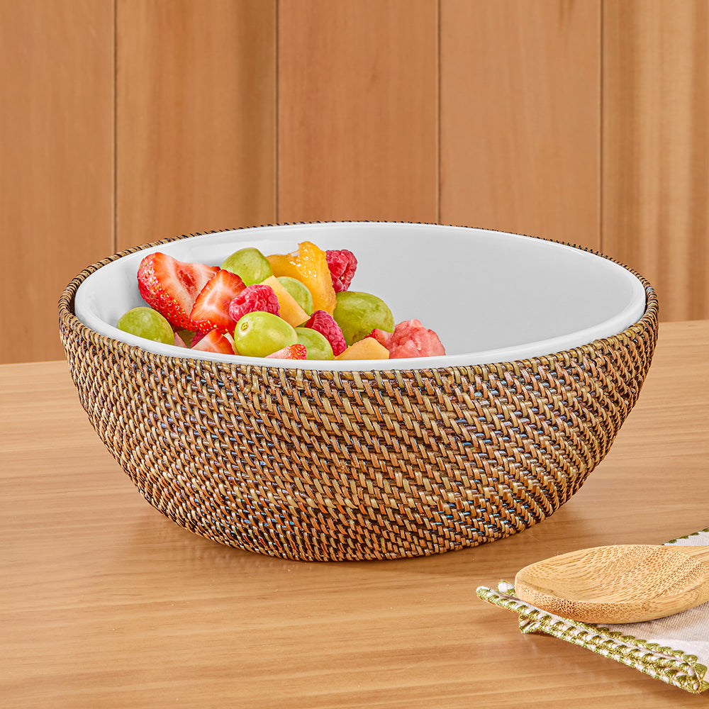 Calaisio Woven Basket with 2.5 qt. Serving Bowl
