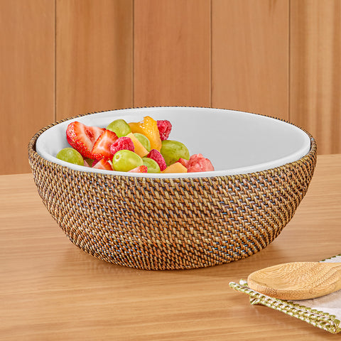 Calaisio Woven Basket with 2.5 qt. Serving Bowl