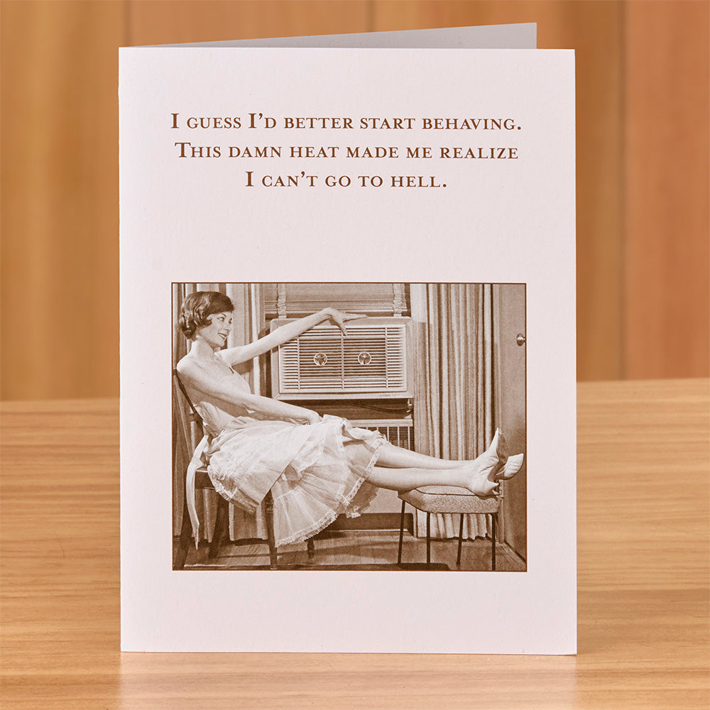 Shannon Martin Birthday Card, Start Behaving
