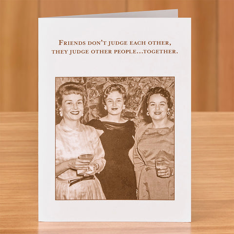 Shannon Martin Birthday Card, Judge Other People