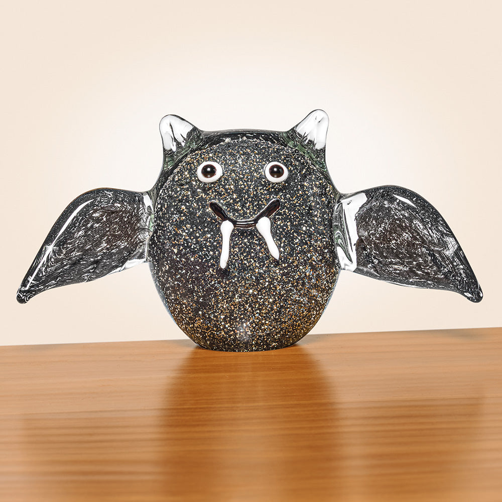 Halloween Glass Bat Figurines