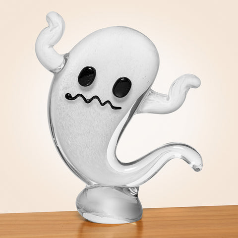 Halloween Glass Ghost Figurines