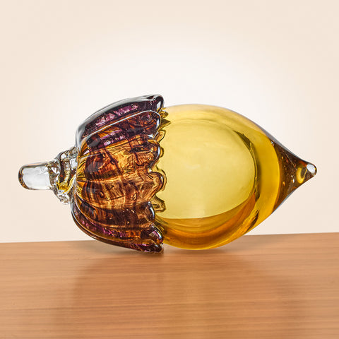 Autumn Glass Acorn Figurines