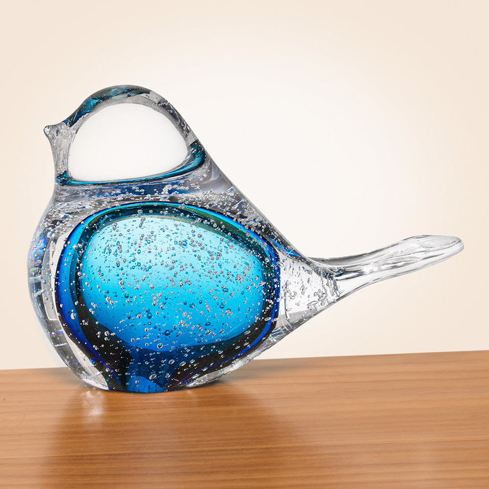 Global Views Calliope Art Glass Bird Figurine