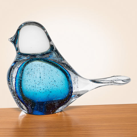 Global Views Calliope Art Glass Bird Figurine