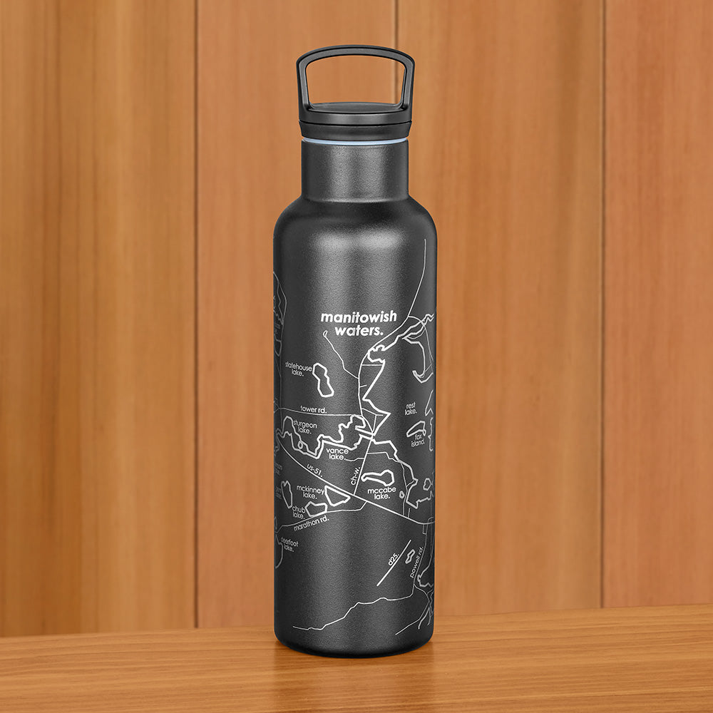 Manitowish Waters, Wisconsin Insulated Stainless Steel Water Bottle
