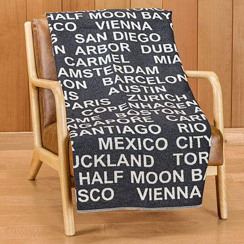 David Fussenegger SILVRETTA Flannel Throw, Cities