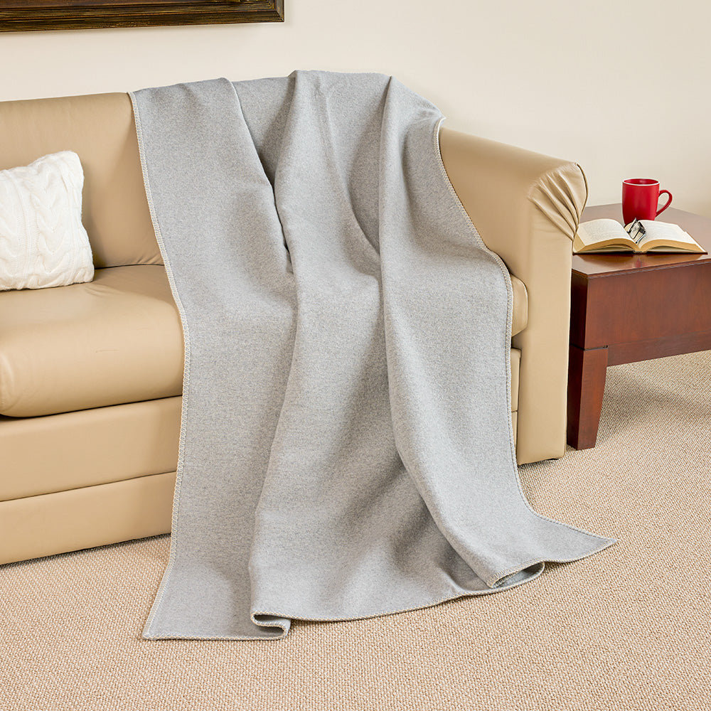 David Fussenegger SYLT Flannel Throw in Sage