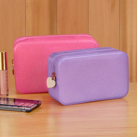 Malibu Sugar Jelly Glitter Zip Pouch