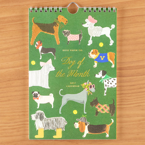 Rifle Paper Co. 2027 Kitchen Wall Calendar, Dog of the Month