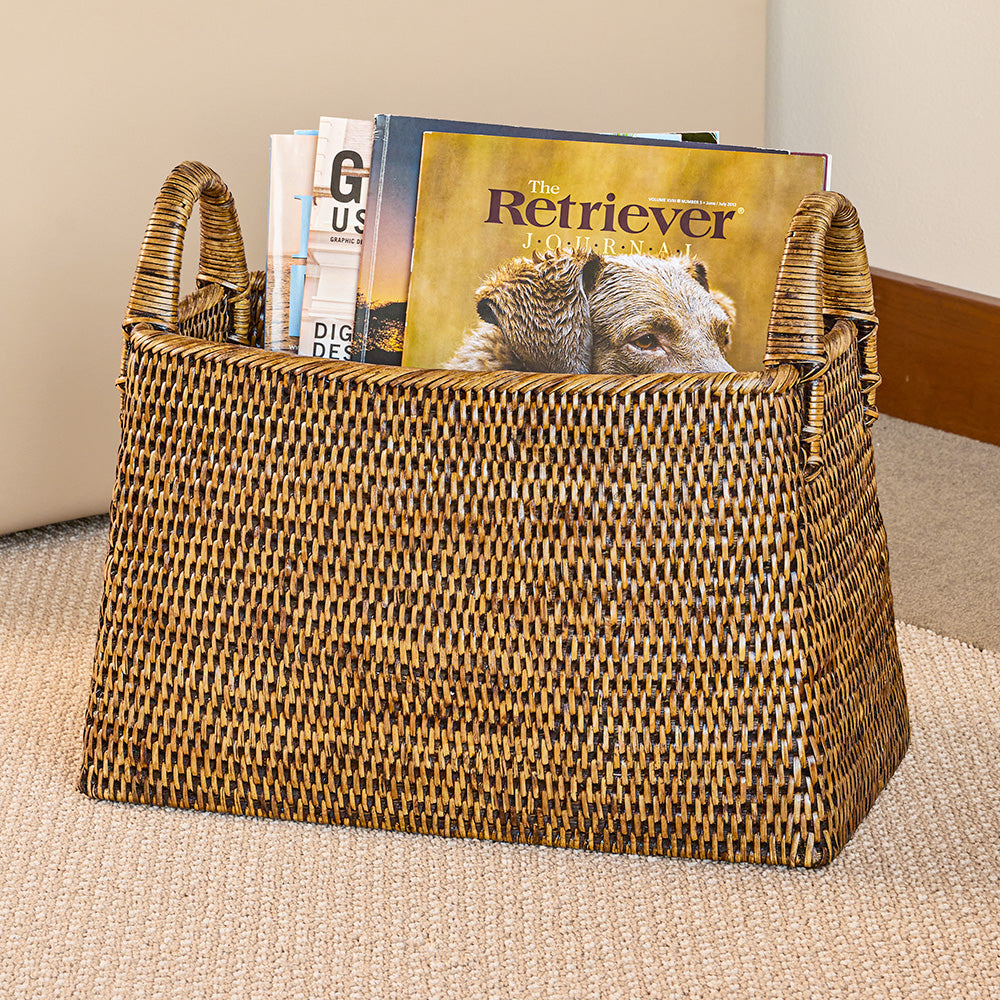 Napa Home & Garden Burma Rattan Magazine Basket