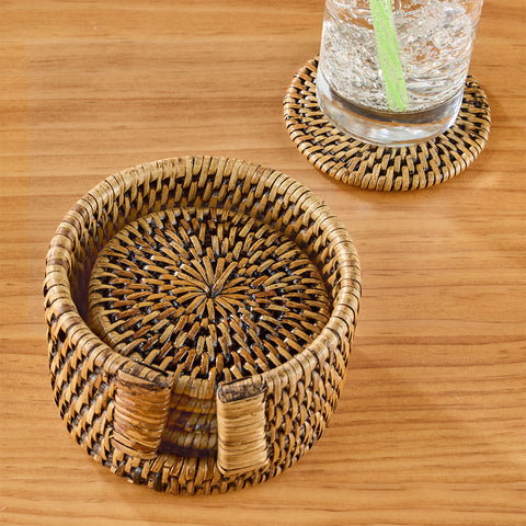 Napa Home & Garden Burma Rattan Coaster Set
