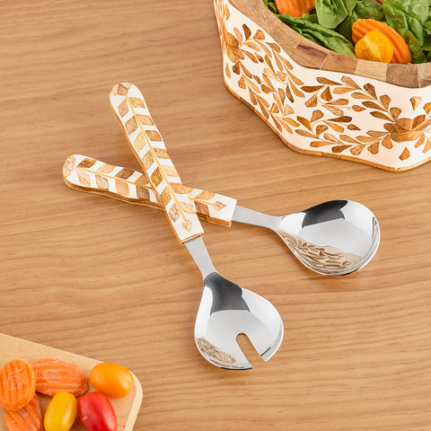 Be Home Mya Inlay Acacia Wood Servers