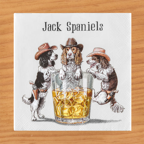 Hester & Cook Paper Napkins, Jack Spaniels