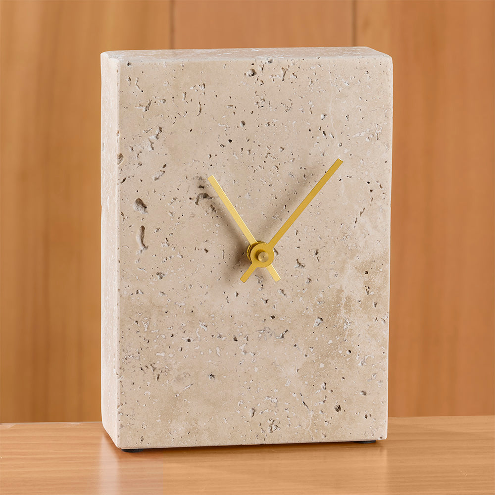 Travertine Tower Clock