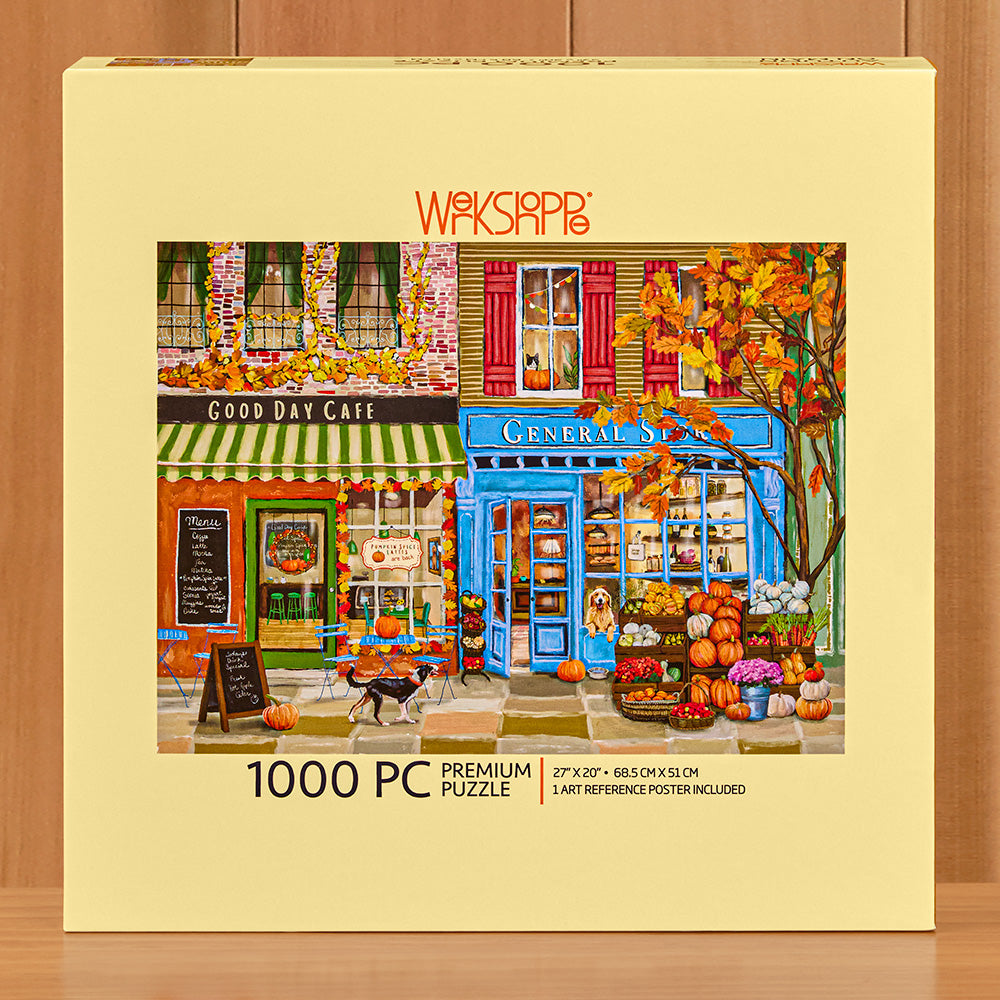 WerkShoppe 1,000 Piece Jigsaw Puzzle, Autumn On Main