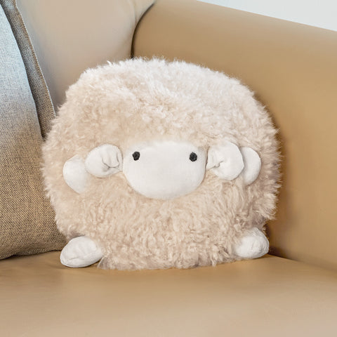 Saro Mongolian Lamb Fur Baa Baa Baby Lamb Pillow