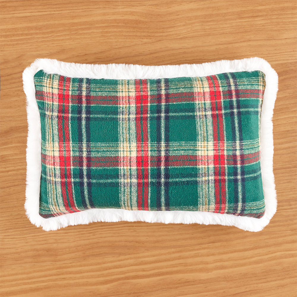 Tartan Plaid Sherpa Throw Pillow