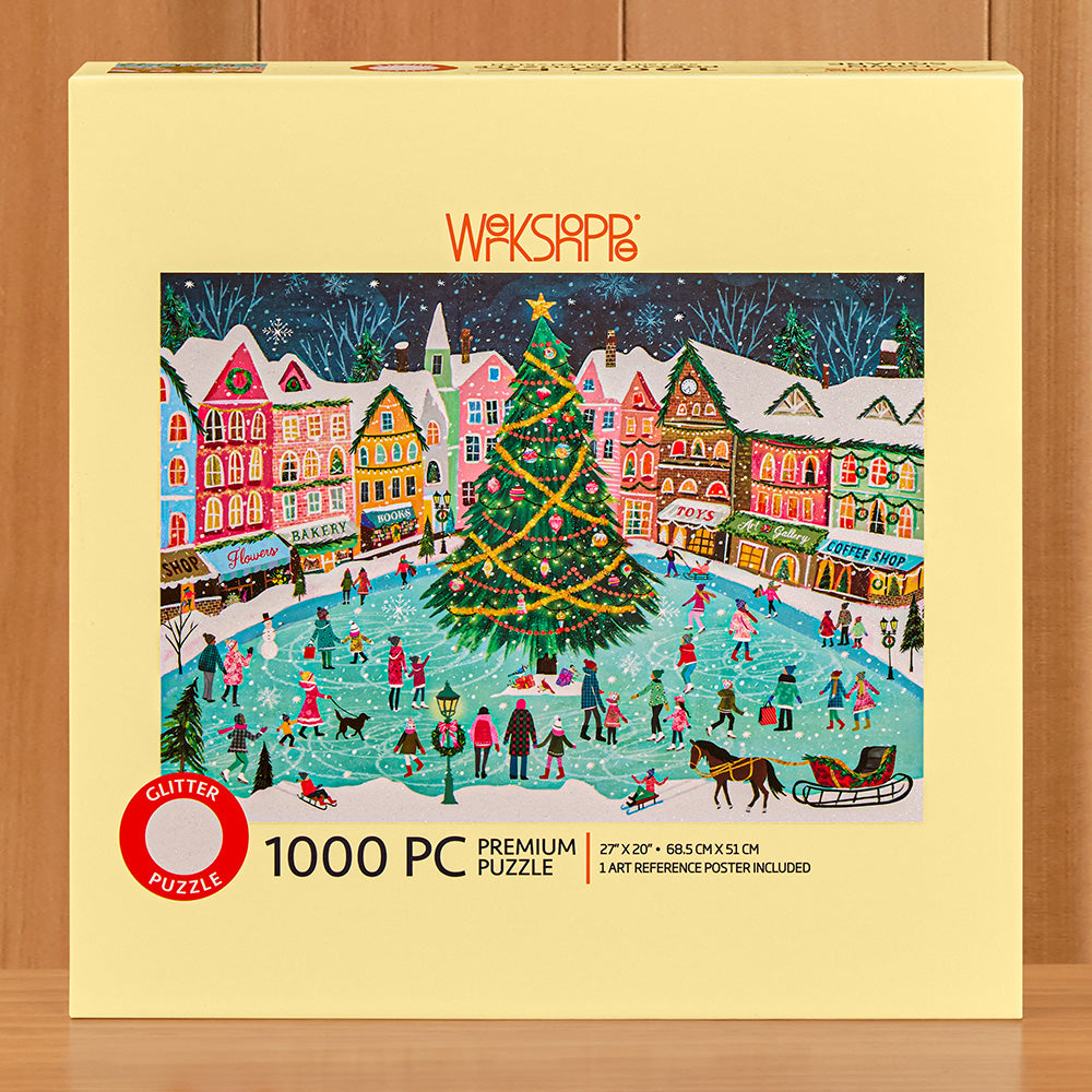 WerkShoppe 1,000 Piece Jigsaw Puzzle, Christmas in Town Square