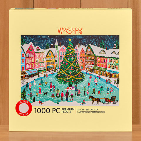 WerkShoppe 1,000 Piece Jigsaw Puzzle, Christmas in Town Square