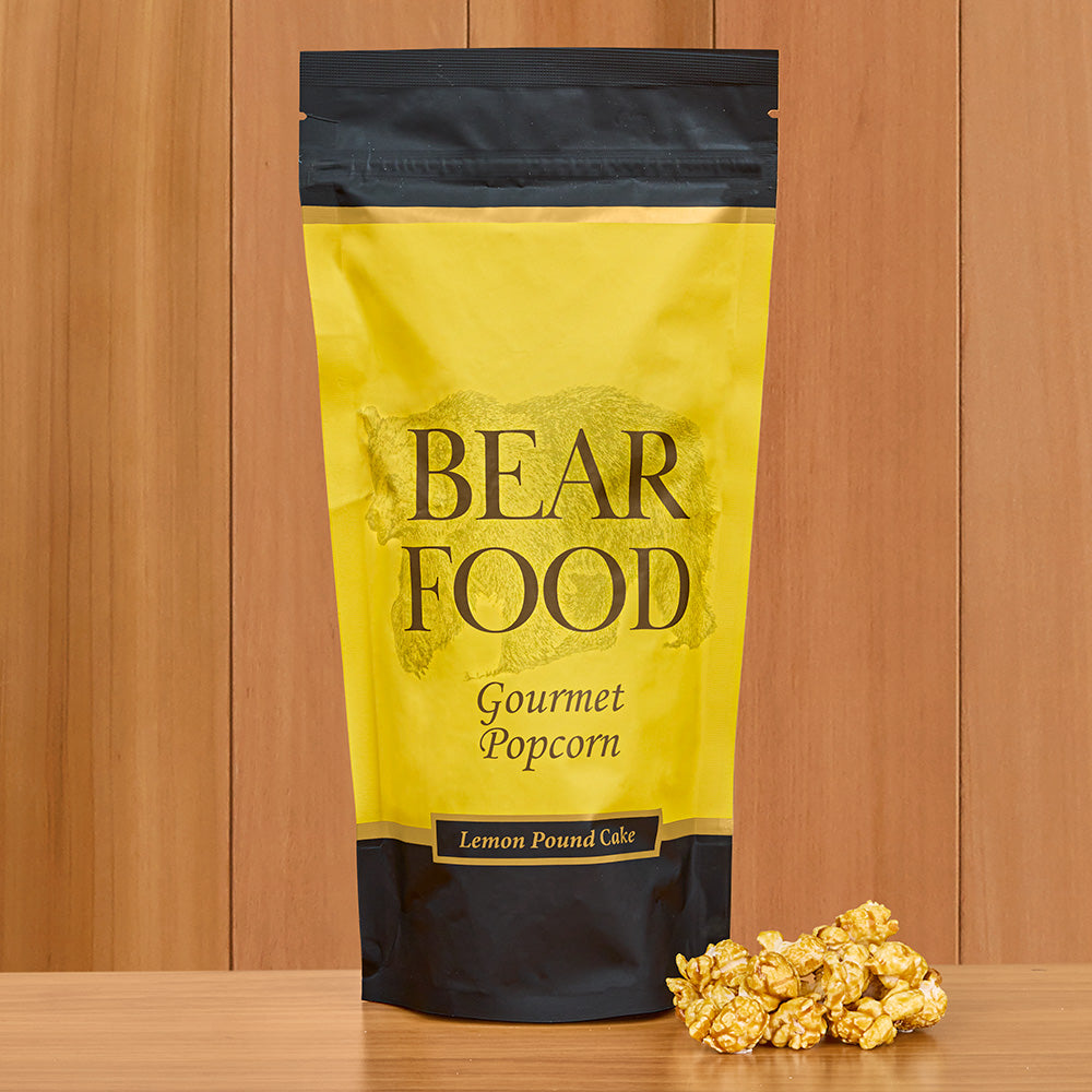Bear Food Gourmet Popcorn, Lemon Pound Cake